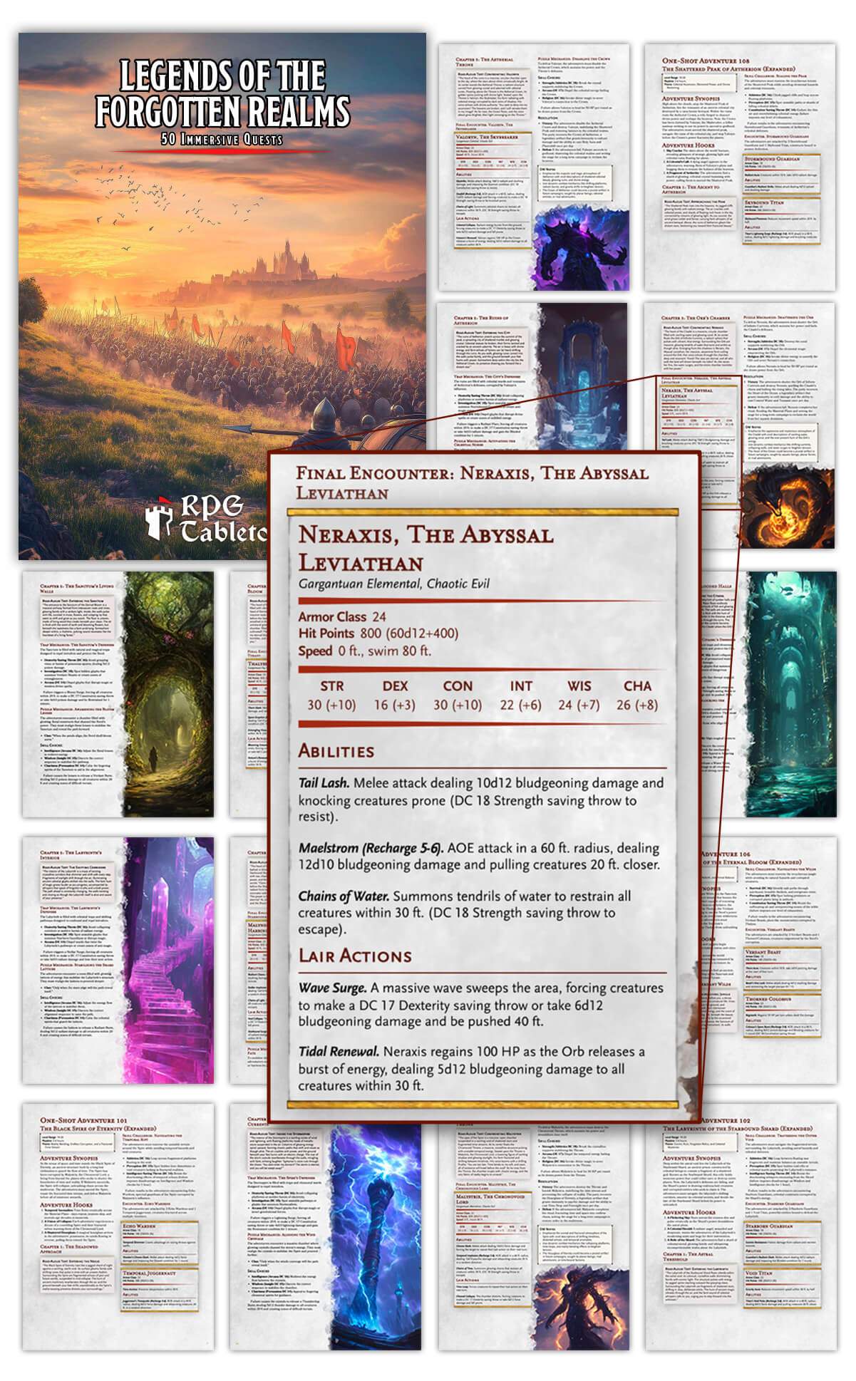 Preview of immersive RPG maps for D&D and other RPG games. These maps are designed to play immersive campaigns with their players. RPG Tabletops