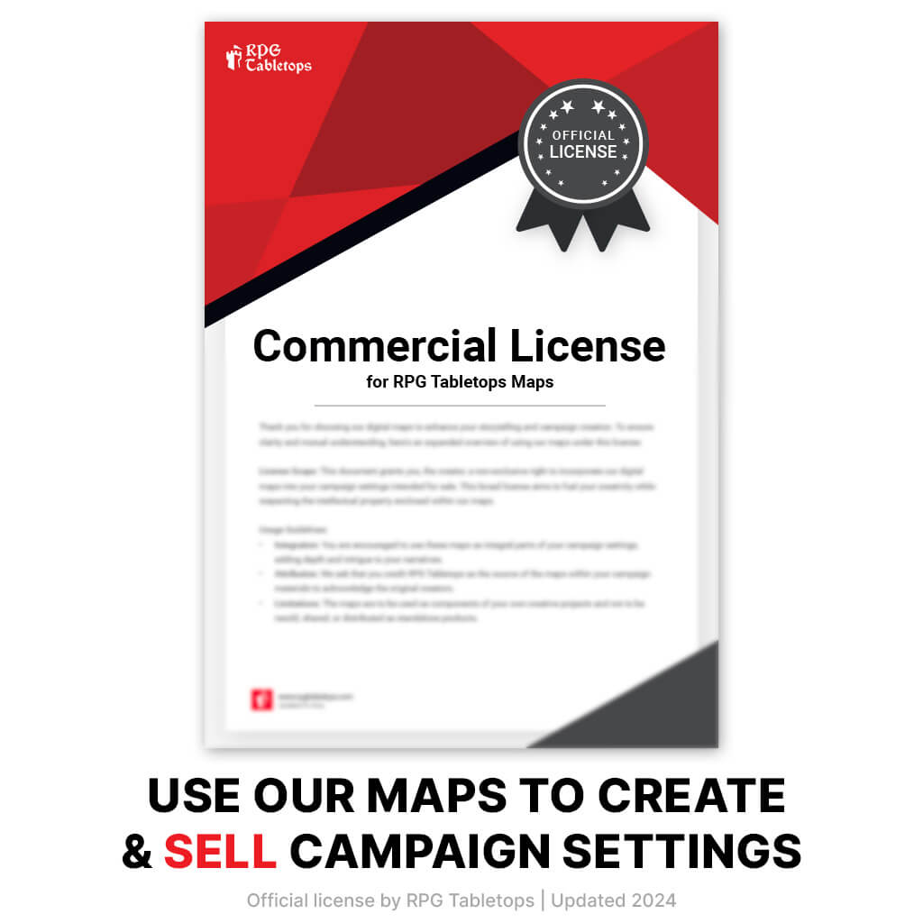 Commercial License for RPG Tabletops Maps