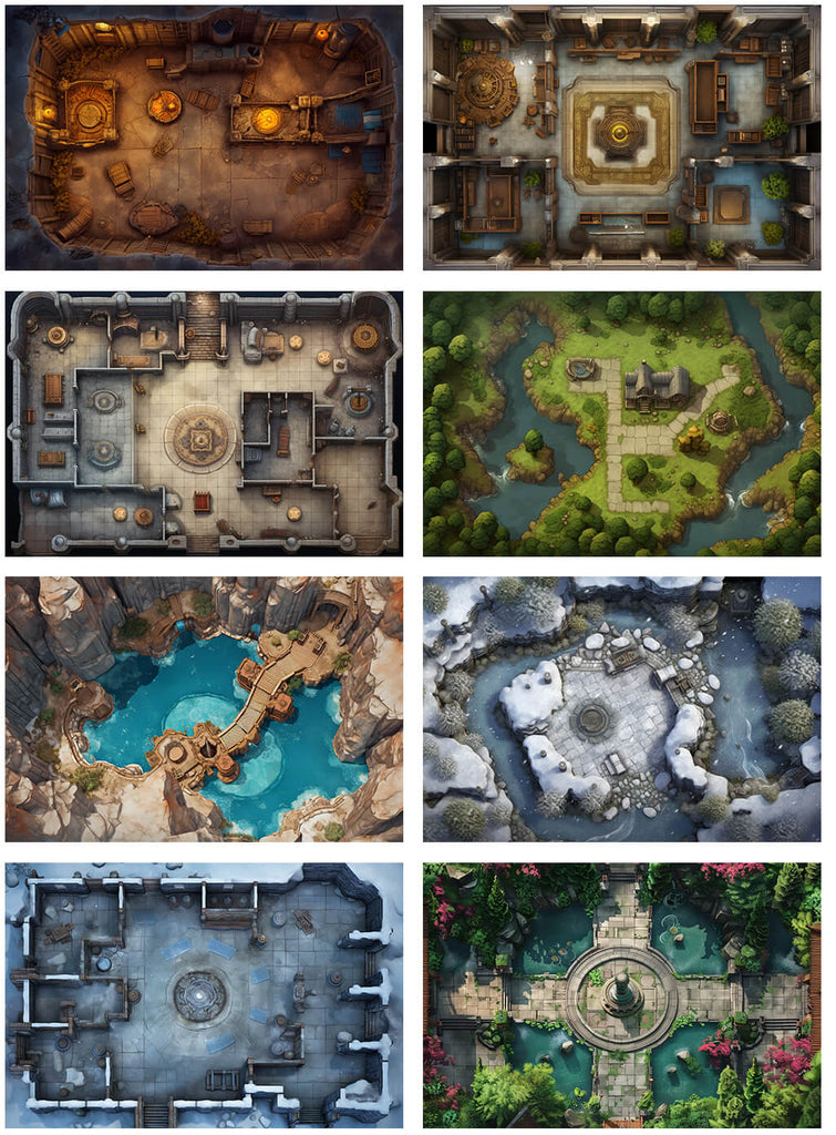 The Ultimate Bundle of 10,000 RPG Maps for Virtual Tabletops RPG Tabletops
